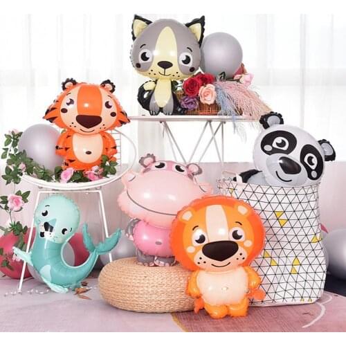 Cartoon Shape Balloon Not Easy Punctured Plastic Foil Animal Birthday Balloon for Home Birthday Party Baby Shower Supplies