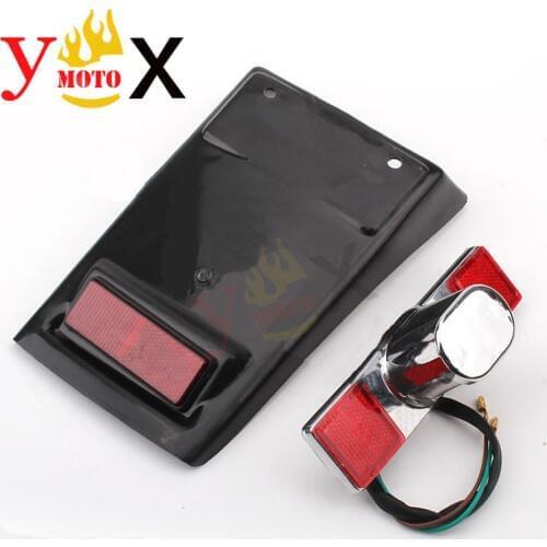 A Set Motorcycl Taillight License Light Brake Lamp & Rear Fender Mudguard For Honda Rebel CMX250 CA250 CMX250C