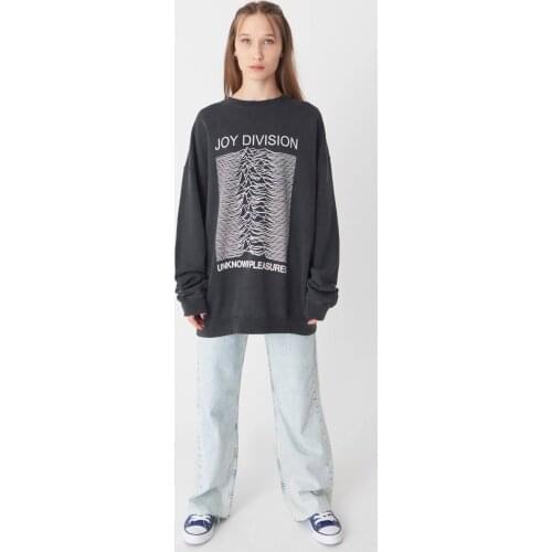 Women Oversize Hooded Sweatshirt Gray color Clothing Winter Pullovers Long Casual Street Fashion Onesize Cotton Dresses