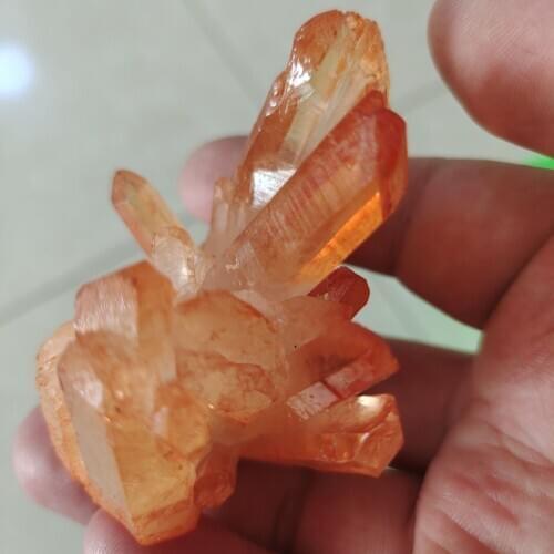 1pcs 100-150g Natural yellow crystal cluster mineral Smokey crystal healing crystal