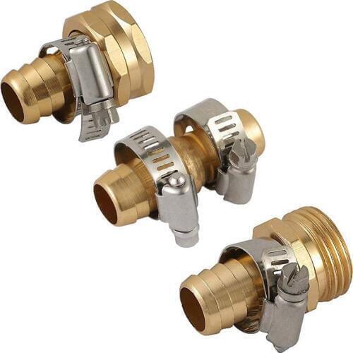 1 Pcs Quick Connector Copper Pipe Fittings Hose Connector Spare parts For Garden Watering Wash Hose