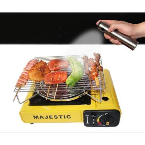 1PC S/Steel Olive Mister Oil Spray Pump Fine Bottle Oil Sprayer Pot Cooking Roast Bake Oil Bottle Tools Oil Dispense KX 130