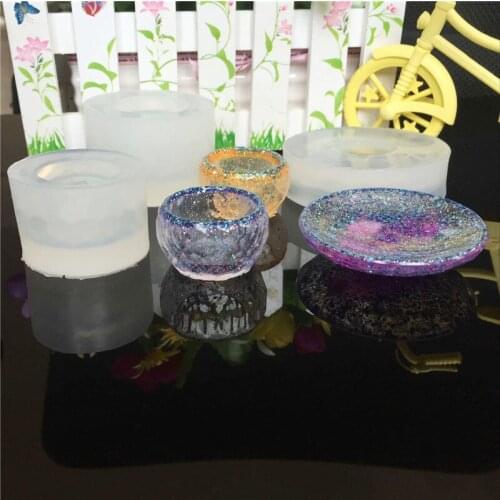 1pcs UV Resin 3D Bowl Dish Silicone Mold Resin Mold DIY Simulation Bowl Jewelry Manufacturing Process Resin Mold For Jewelry