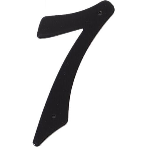 101mm Floating Modern House Number Satin Nickel Door Home Address Numbers for House Digital Outdoor Sign Plates 4 Inch. #7