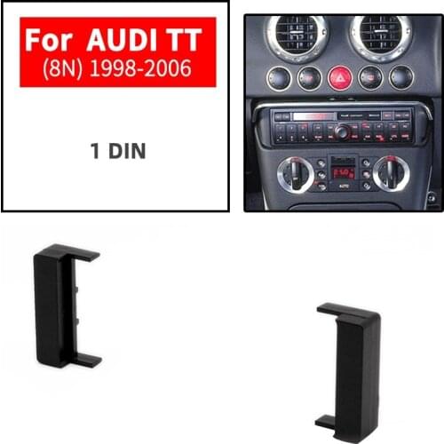 11-004 Car Radio Fascia Car DVD Stereo Radio Fascia Panel Adapter Kit for AUDI TT 8N 1998-2006 Installation Adjustment