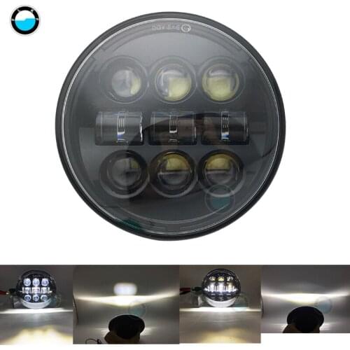 45W 5 3/4 5.75 Inch Headlight Motorcycle Led H/L Beam for Sportster 883 XL883 FXCW 5 3/4"Headlamp