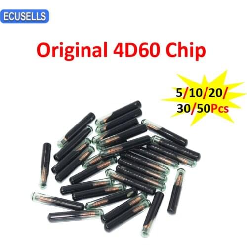 5-50Pcs Car Key Chip Original 4D60 4D ID60 Blank Transponder Chip 4D 60 Chip Big Glass For Ford Connect Fiesta Focus Ka Mondeo