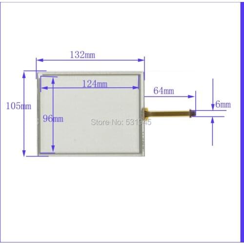 5PCS/LOT 132mm*105mm TP405 132*105 GPS navigation 5.8 -inch resistive touchscreen display on the outside flat screen handwriting