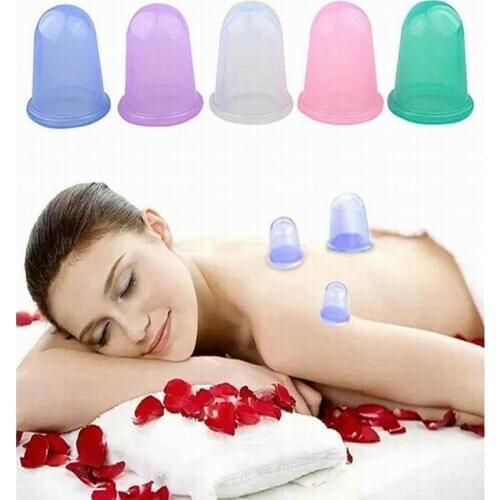 500PCS Family Body Massage Helper Anti Cellulite Vacuum Silicone Cupping Cups Brand new and High quality