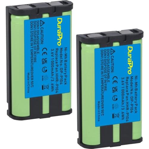 1000mAh HHR-P104 Battery for Panasonic HHR P104 HHR-P104A Phone Battery KX-TGA520M, KX FG6550 FPG391 TG2388B TG2396 TG2300