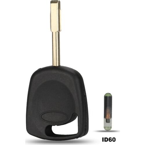 Jingyuqin With ID60 Chip Transponder Key Shell Car Key Case For Ford Mondeo Focus Chip Groove Fo21 Blade