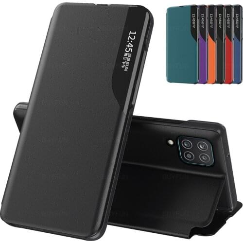 For Samsung Galaxy A12 Case Cloth Leather Magnetic Smart Case Sumsung Galaxi A12 6.5" A 12 SM-A125F/DS Stand Phone Cover Fundas