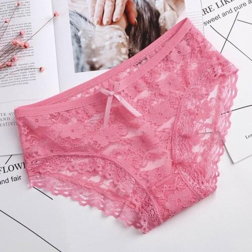 Womens underpants Net Transparent Lace Underwear Mesh Yarn Underwear Briefs Sexy Female Lingerie нижнее белье женское U