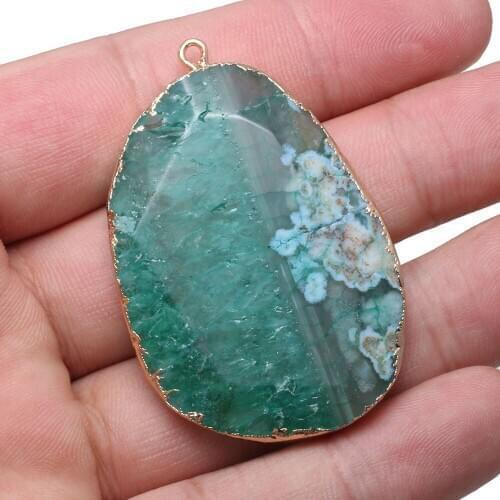 Natural Stone Dragon Bone Agats Necklace Pendants Irregular Agats Pendants for Jewelry Making DIY Necklace Size 35x48-36x50mm