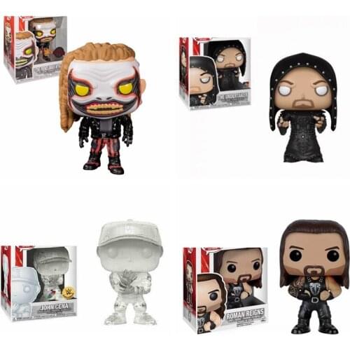 FUNKO WWE The Fiend Bray Wyatt 77# John Cena 59# the Undertaker 69# Vinyl Action Figures Exclusive Collection Model Children Toy