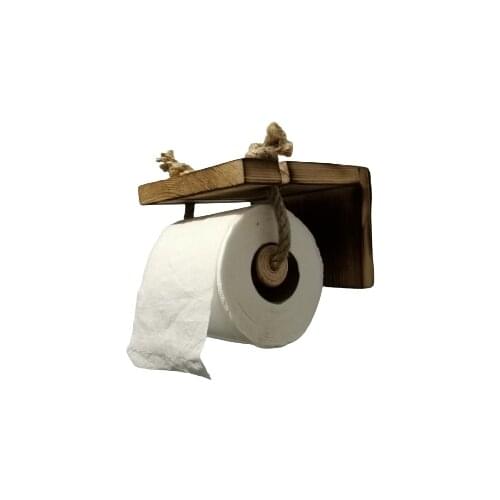 Bathroom Wc Toilet Paper Holder-Roll Napkin Wooden Hanger-Special Handmade -Decorative-Napkin Holder-Vacquered-2021
