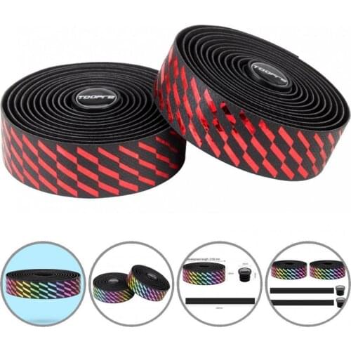 Wear-resistant Elastic Gradient Color Sequins Bar Tape for Road Bicycle