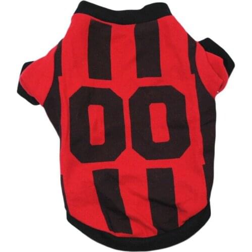 Puppy Pet Jumpsuit Dogs Summer Clothes Breathable T-Shirt Cat Cotton Sport Jersey French Bulldog Vest Newest