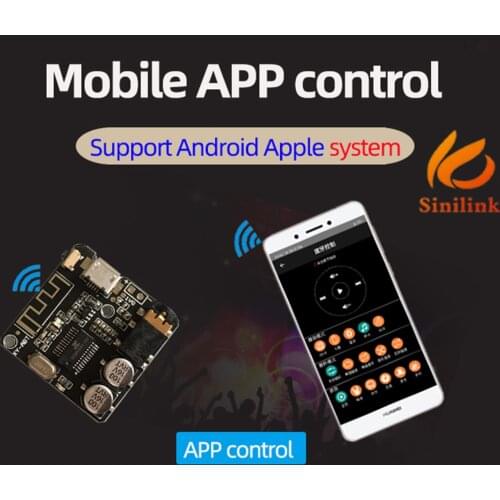 Mini Bluetooth 5.0 MP3 Decoder Board Audio Receiver MP3 Lossless Player Wireless Stereo Music Module APP control