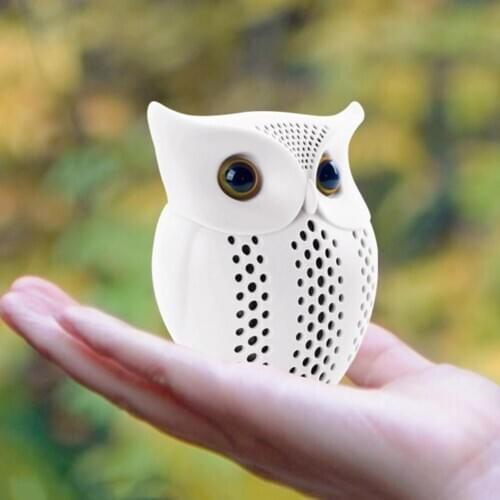 Mini Portable Bluetooth 5.0 Wireless Rechargeable Owl Shape Speaker Music Player Head eagle shape decoration / pendant speaker
