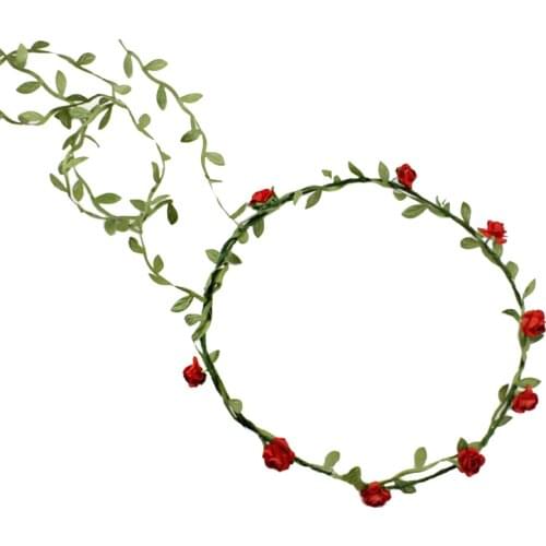 Fashion Flower Headwear Women Garland Flower Wedding Bridal Bridesmaids Festival Hair Accessories LXH