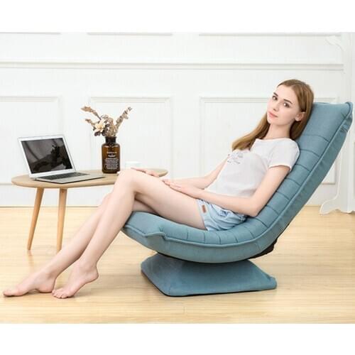 Lazy sofa small apartment moon chair balcony bedroom living room tatami soft chair cute girl rotating deck chair