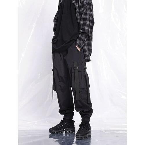 27-46 New 2021 Men Women clothing Hair Stylist fashion street Three dimensional pocket Ribbon Pants hip hop plus size costumes