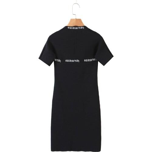 JC·KILIG 2021 New Slim Knit Skirt Vest Halter Dress Women L9581