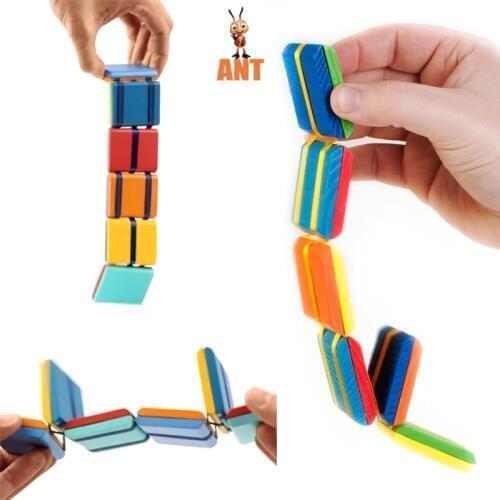 2021 New Flipo Flip Colorful Flap Wooden Ladder Change Visual Illusion Novelty Decompression Childrens Fidget Toy Gift