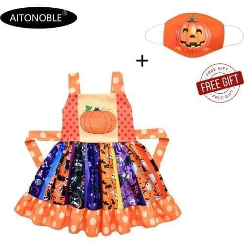 2020 Aitonoble New Costume Child Cute Costume Supergir Dress Girls Dress Cosplay Halloween Costume For Halloween cosplay