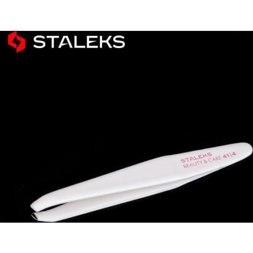 New Professional White High Quality Stainless Steel Eyebrow Tweezers Military-grade manufacturing Makeup Tool