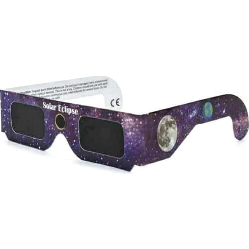 1pcs Paper Solar Eclipse Glasses Random Color Total Solar Eclipse Anti-uv Solar Outdoor Glasses Eclipse Glasses Observation