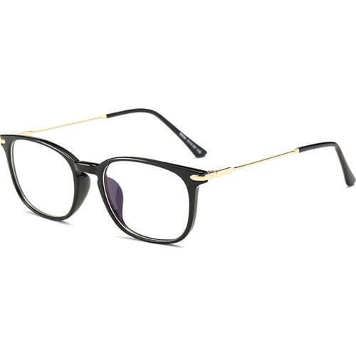 JULI Square Blue Light Blocking Glasses Frames for Women Men Metal Optical Spectacles Computer Eyeglasses UV Protect 6036