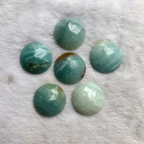 Wholesale 1pcs 100% Natural Lapis Lazuli 29mm Faceted Round Gem stone Bead Cabochon Ring Face