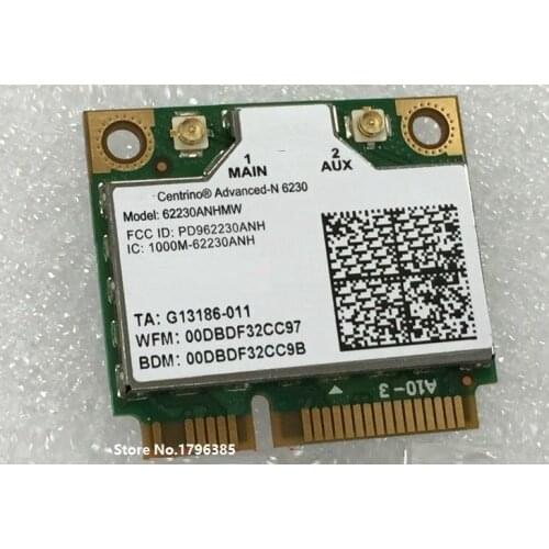 SSEA Wholesale for Intel Centrino Advanced-N 6230 62230ANHMW Dual Band Wifi Bluetooth 3.0 Half Mini PCI-E 300Mbps 2.4GHz/5GHz
