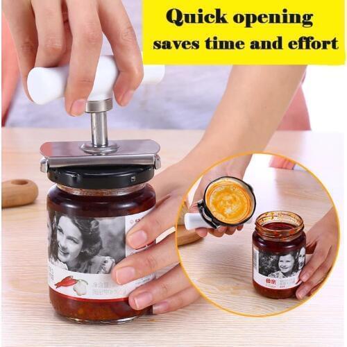 Can Bottle Opener Stainless Steel Can Helper Multifunction Jar oOpener Easy To Turn On The Cover For Can Tin Bottle