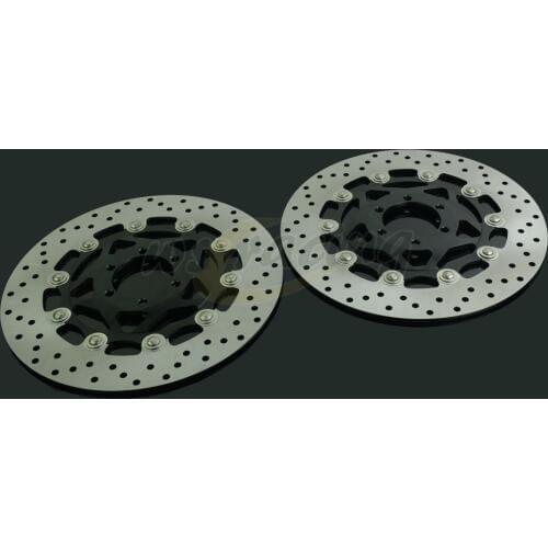 298MM Motorcycle Front Wavy Floating Brake Disc Rotor For YAMAHA XJR400 93-99 FZR600 FZS600 FAZER FZ750 TDM850 TRX850 FJ1200