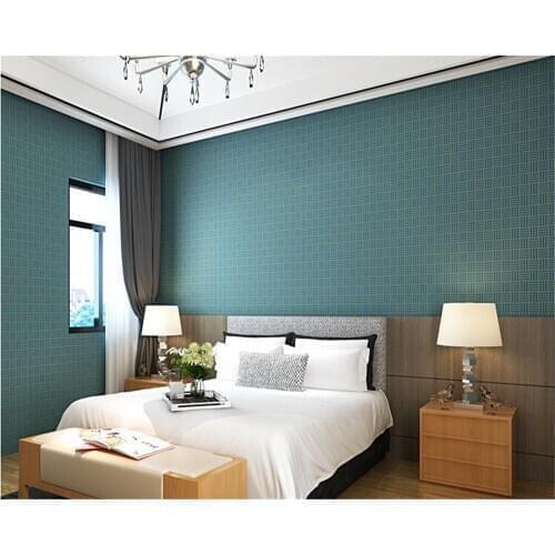 Beibehang Straw simple fashion solid color nonwoven wallpaper bedroom living room TV background plain papel de parede wall paper