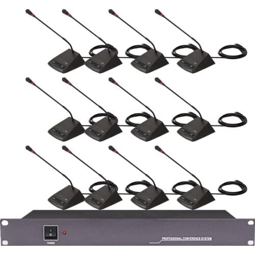 Wired hand in hand conference microphone multi-unit engineering professional conference room gooseneck desktop microphone