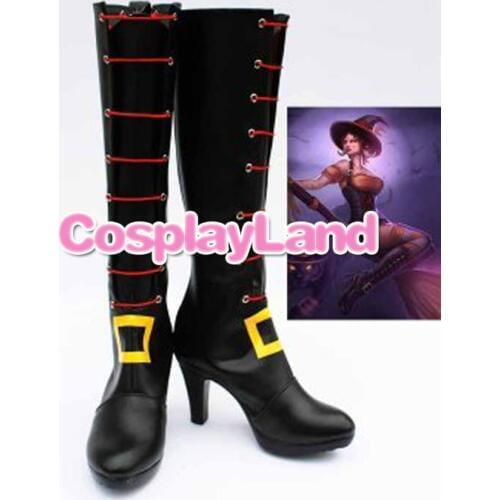 Customize Boots LOL Cosplay Nidalee Women Hight Heel Cosplay Boots Cosplay Costume Anime Party Shoes