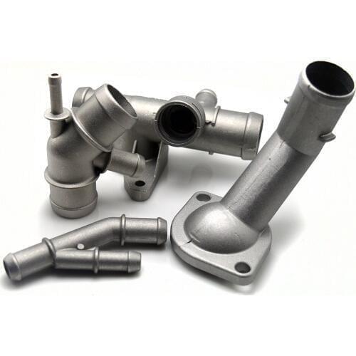 4PCS Aluminium alloy 1.8T Engine Cooling Coolant Hose Connector Supercharger Pipe For Jetta Golf MK4 Bettle A3 S3 TT Seat Ibiza