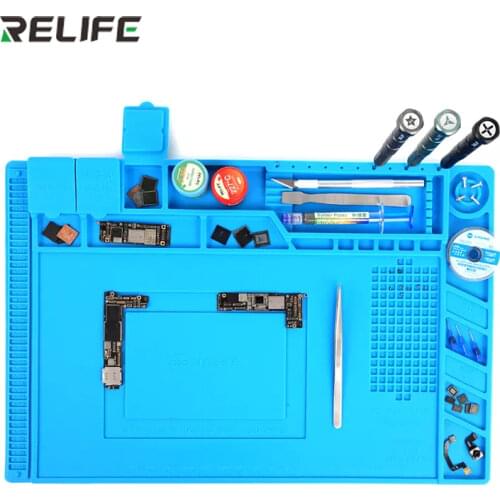 SUNSHINE S-160 Heat Insulation Silicone Pad Phone PCB Repair Soldering Mat For Repair Station Maintenance Platform