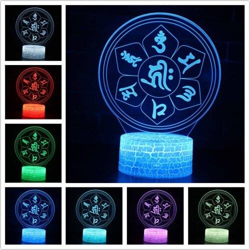 3D Night Light USB LED Table Desk Lamp Bluetooth Speaker Base Home Decor Creative Gift