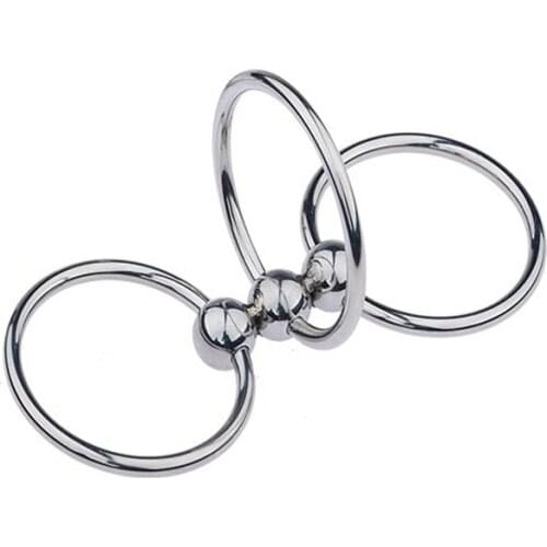 Three Layer Three Ring Adult Male Endurance Exercise Rooster Ring Large And Multi Size 28-50mm Delayed Jet Phallus Ring