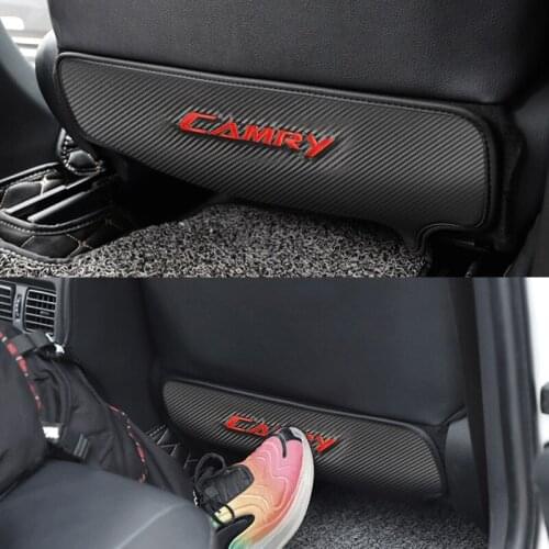 1pcs Car Seat Back Anti-Kick Cushion Pad Rear Seat Passenger Anti-Dirty Kick Pad for Toyota camry accessories car styling
