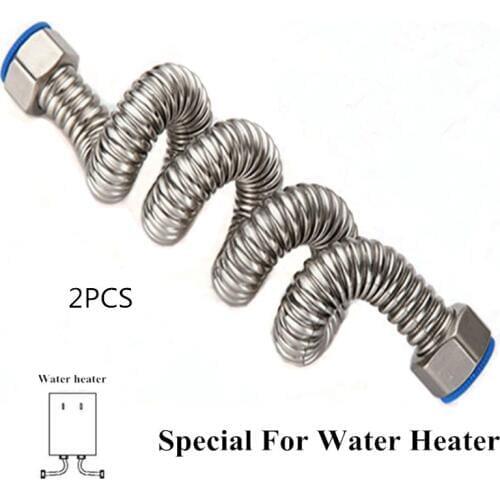 2PCS/Set G1/2" 30cm 40cm 50cm 60cm 80cm Special For Water Heater Cold and Hot Mixer Faucet Closestool Water Supply Pipe Hoses
