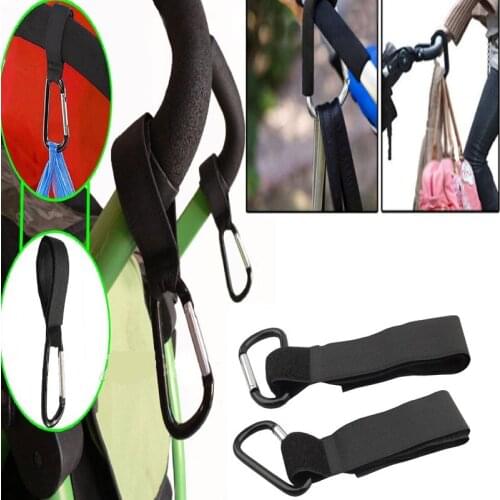 2Pc Universal Buggy Mummy Pushchair Pram Stroller Hook Shopping Bag