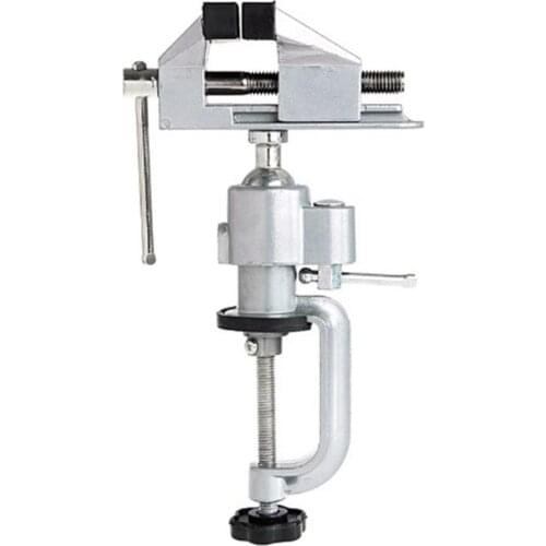 2 in 1 Table Vise Bench Vice Aluminium Alloy 360 Degree Rotating Universal Vise Precise Mini Vise Clamp Alloet