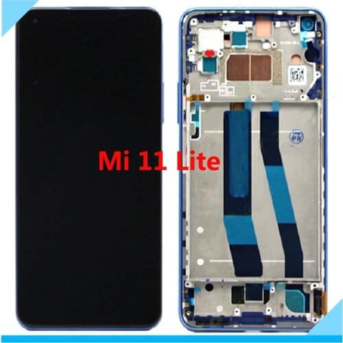 6.55" LCD Screen For Xiaomi Mi 11 Lite Mi11 Lite LCD Display Touch Panel Digitizer For Xiaomi Mi11 Lite 5G Display Repair