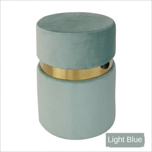 Velvet Fabric home creative Nordic shoe changing stool randomly placed simple sofa small stool fabric small pier subnet red dres